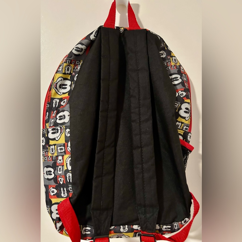 Mickey Pattern Women's Backpack - Red/Black - Picture 2 of 4